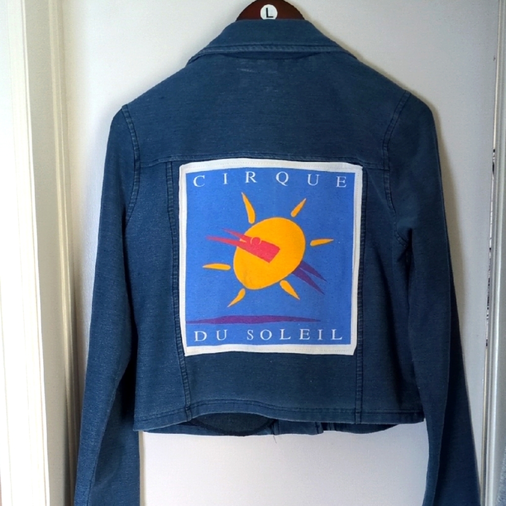 Vintage Look Cirque Du Soleil Moto Jacket